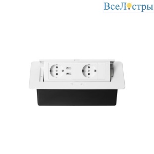 Блок розеток MX-226 (O) (2 секции и 2 USB) Mebax 00-00002605