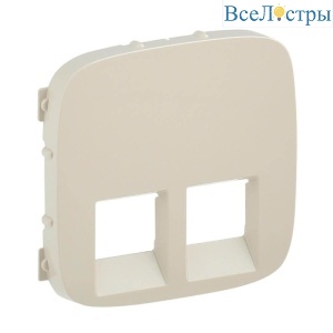 Лицевая панель Legrand Valena Allure розетки телефонной RJ-11/Ethernet RJ-45 слоновая кость 755426