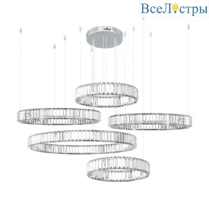Подвесная светодиодная люстра Loft IT Crystal ring 10135/5 Chrome