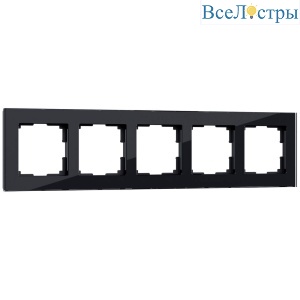 Рамка Werkel Favorit на 5 постов черный W0051108 4690389160110