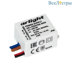 Блок питания Arlight ARJ-KE04700-Mini (2.8W, 700mA) 030189