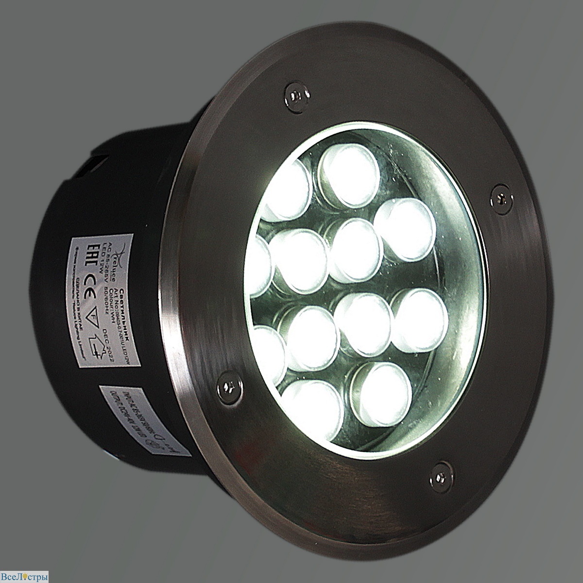 грунтовый светильник reluce 09403-0.7-001u led12w wh
