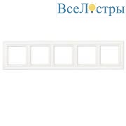 Рамка пятиместная Jung EPD485WWM