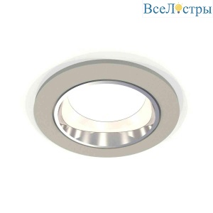 Комплект встраиваемого светильника Ambrella light Techno Spot XC6514003 SGR/PSL серый песок/серебро полированное (C6514, N6112)