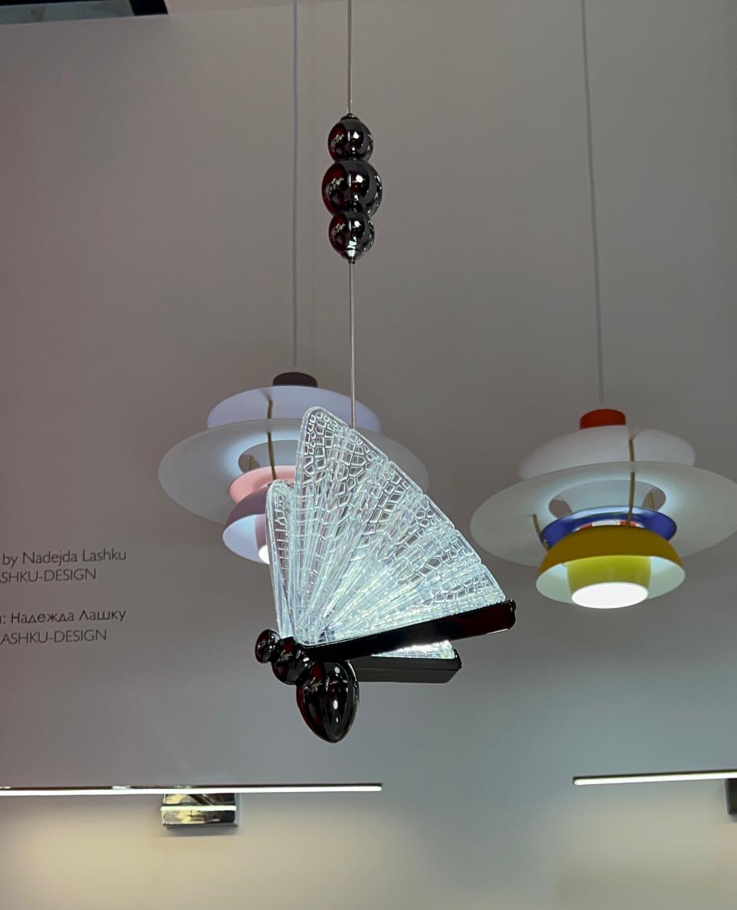 подвесной светодиодный светильник kink light баттерфляй 08444-1b,29