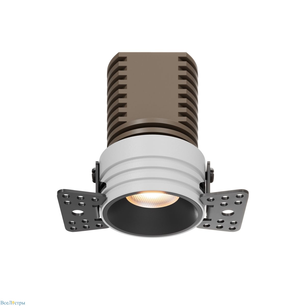 встраиваемый светильник maytoni technical mini dl059-7w4k-trs-b