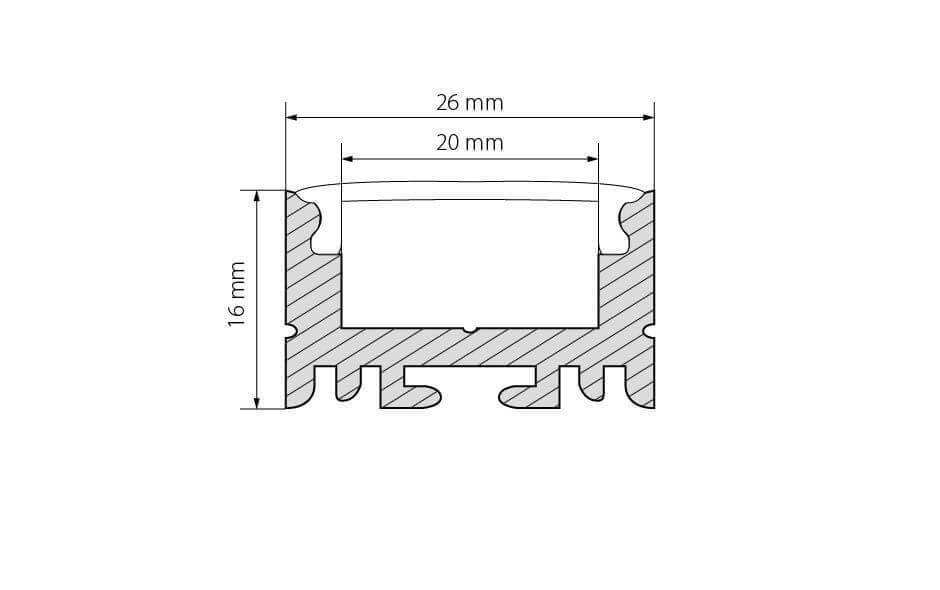 профиль arlight arh-line-1726-2000 anod 018674
