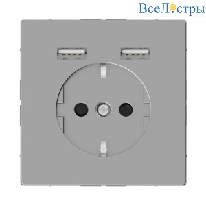 Розетка компьютерная USBx2 Schneider Electric Merten D-Life MTN2366-6036