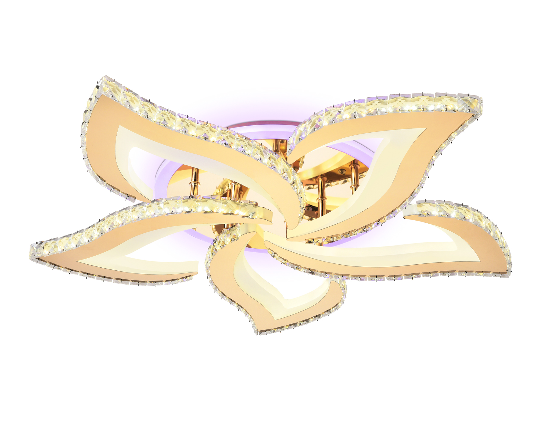 потолочный светодиодный светильник ambrella light acrylica fa1724