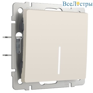 Выключатель одноклавишный проходной с подсветкой Werkel 4690389191824 W1112162 a062418