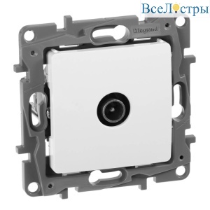 Розетка TV Звезда Legrand Etika белая 672251