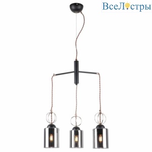 Подвесной светильник IMEX MD.0103-3-S BK+FGD