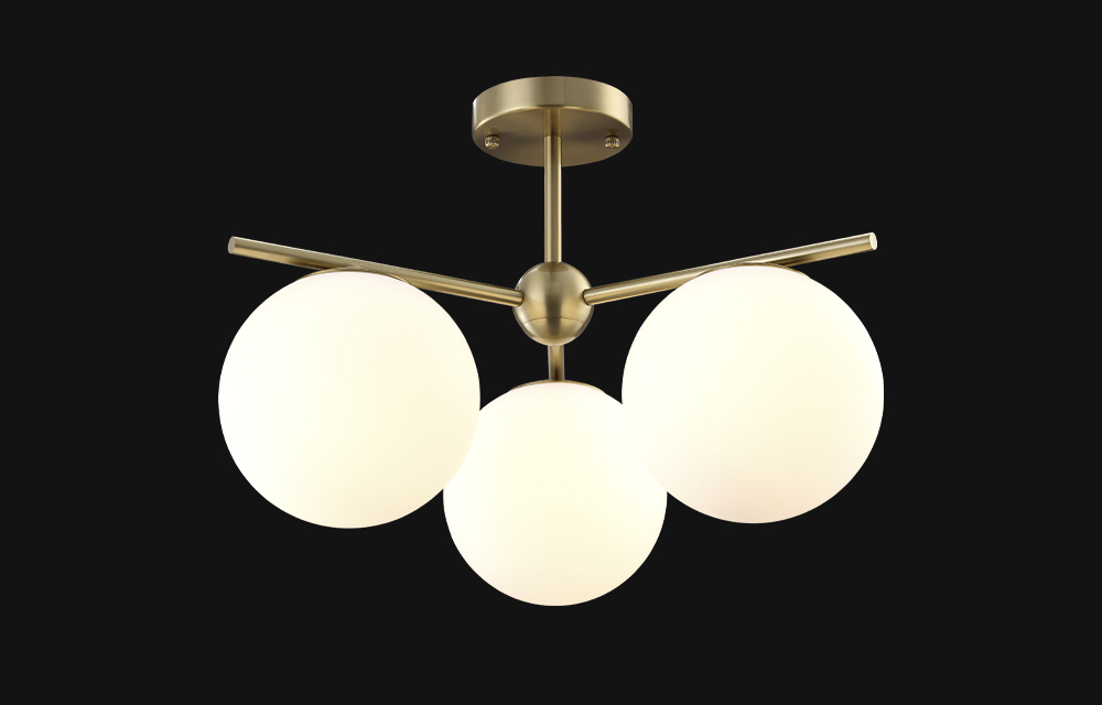 люстра на штанге crystal lux feliz sp-pl3 bronze/white