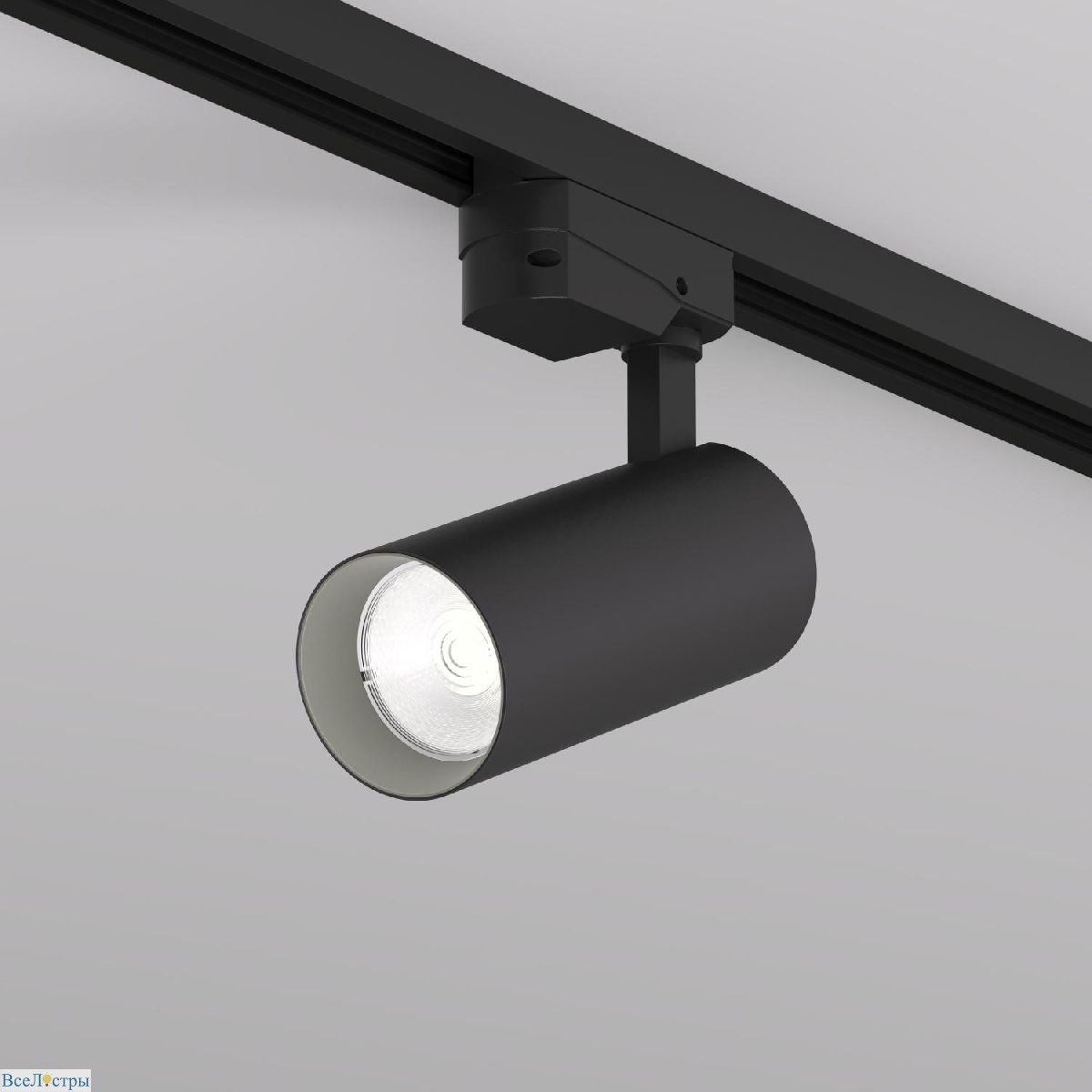 трековый однофазный светильник denkirs solid koper dk6452-bk
