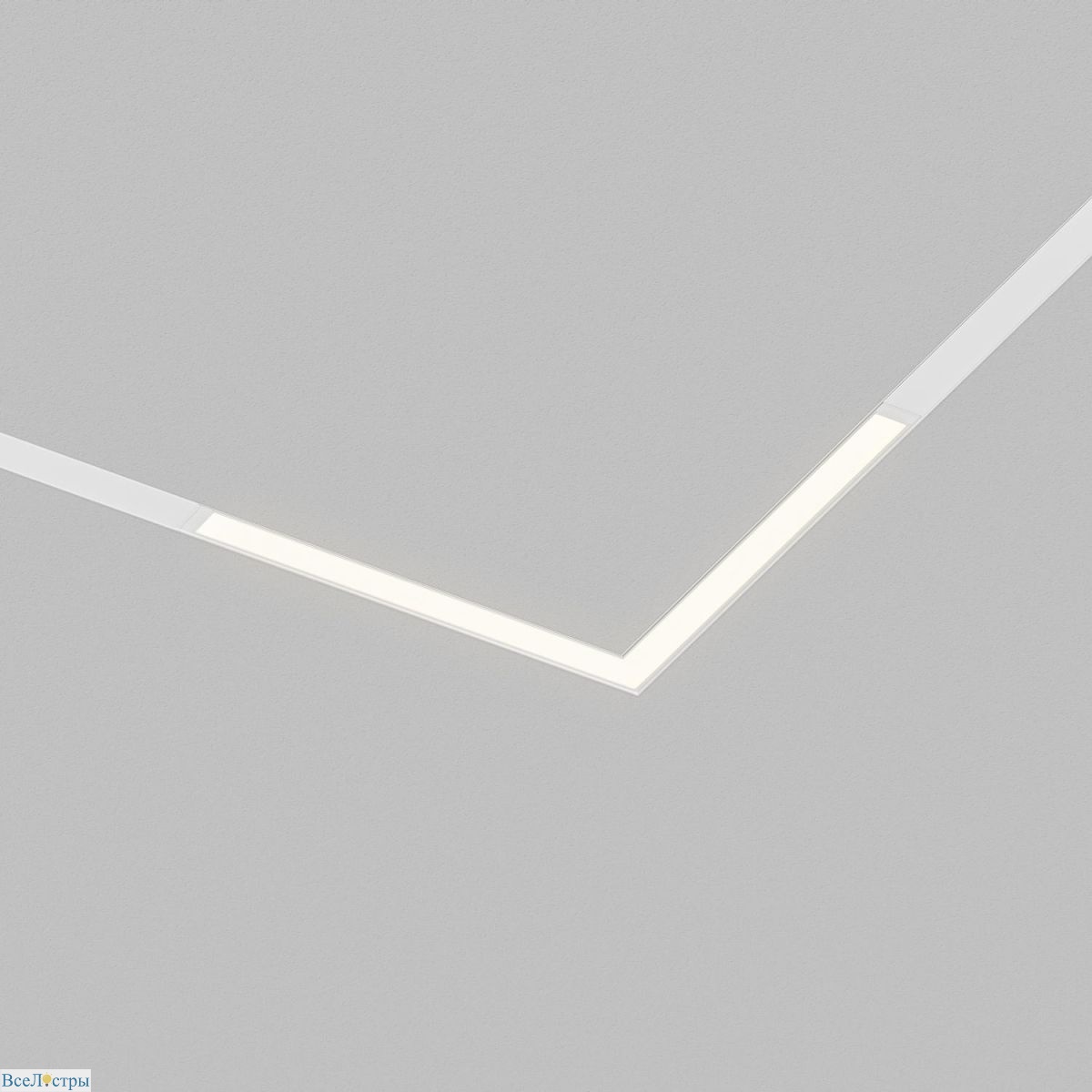 трековый однофазный светильник denkirs simple linear dk8114-wh