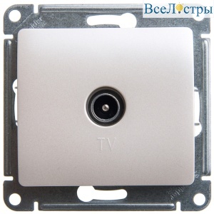 Розетка TV оконечная 1DB Systeme Electric Glossa Перламутр GSL000691