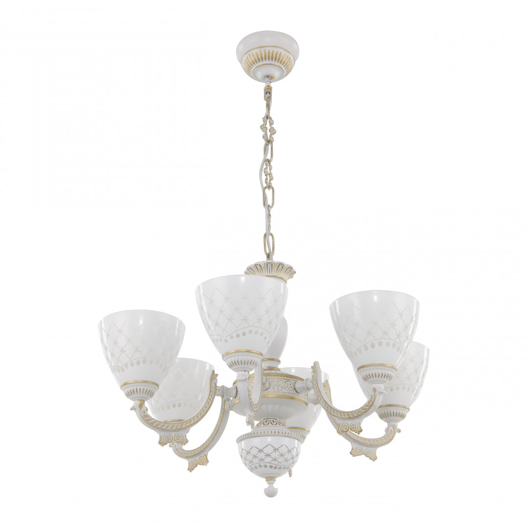 подвесная люстра arte milano 343837/6 wt+g