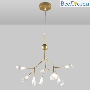 Подвесной светильник Natali Kovaltseva GRACE 75554/9С GOLD SATIN