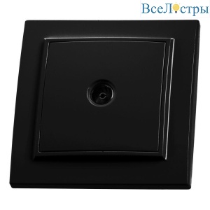 Розетка телевизионная TV Stekker Эрна черный PST00-9008-03 39476