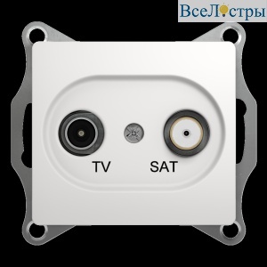 Розетка TV-SAT оконечная 1DB Systeme Electric Glossa GSL000197
