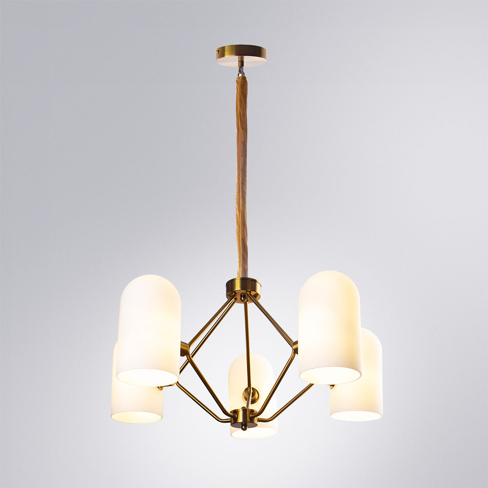 подвесная люстра arte lamp cassel a5454lm-5pb