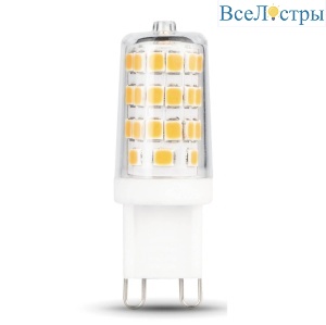 Лампа светодиодная диммируемая Gauss G9 3W 4100K прозрачная 107309203
