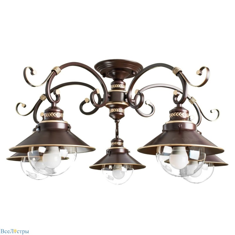 потолочная люстра arte lamp 7 a4577pl-5ck