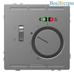 Терморегулятор Schneider Electric Merten D-Life с центральной платой с выключателем 230V MTN5764-6036