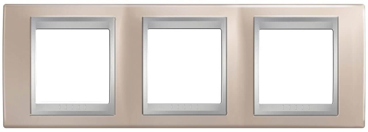 рамка 3-постовая schneider electric unica top mgu66.006.095