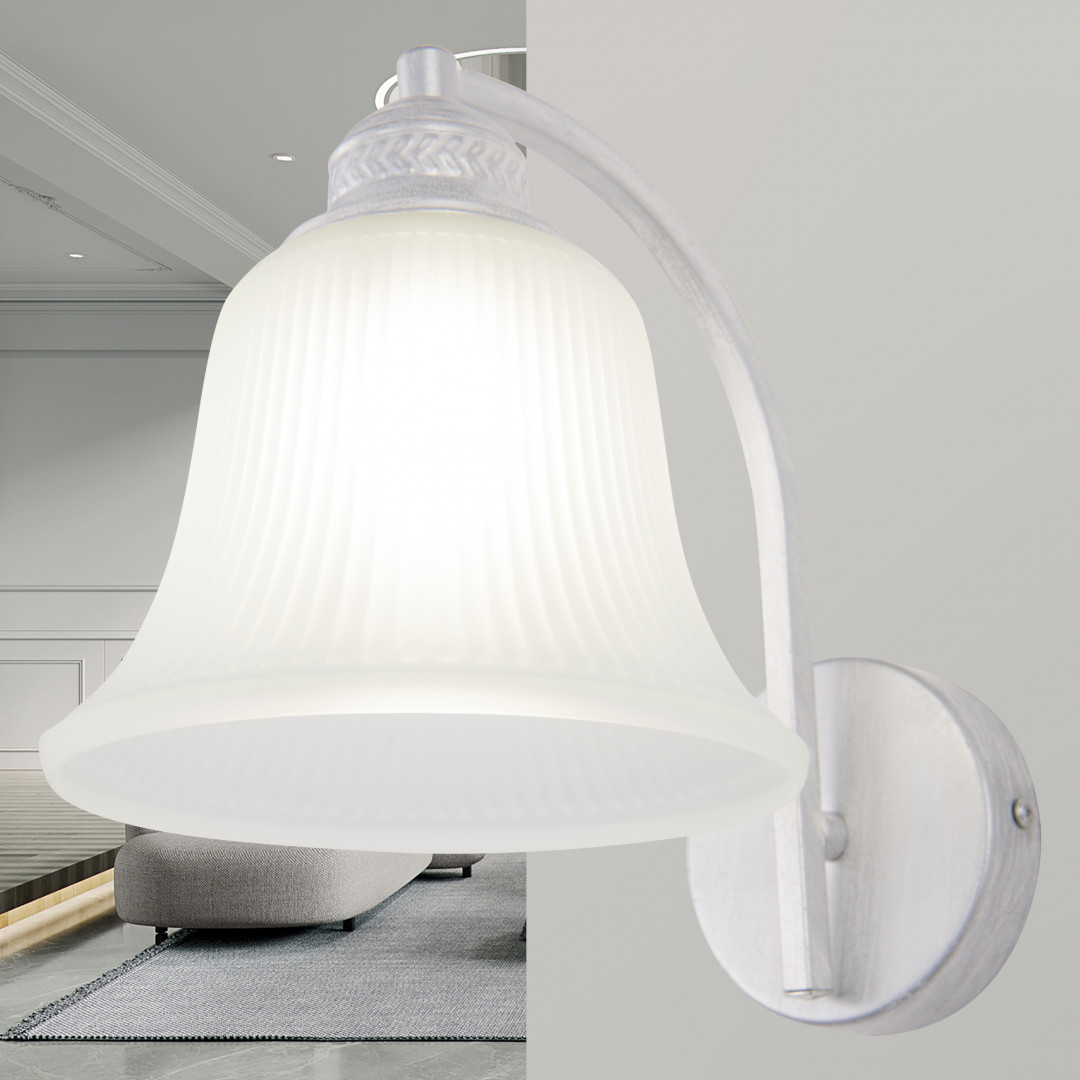 бра arte milano napoli 331254/1w wt+sl