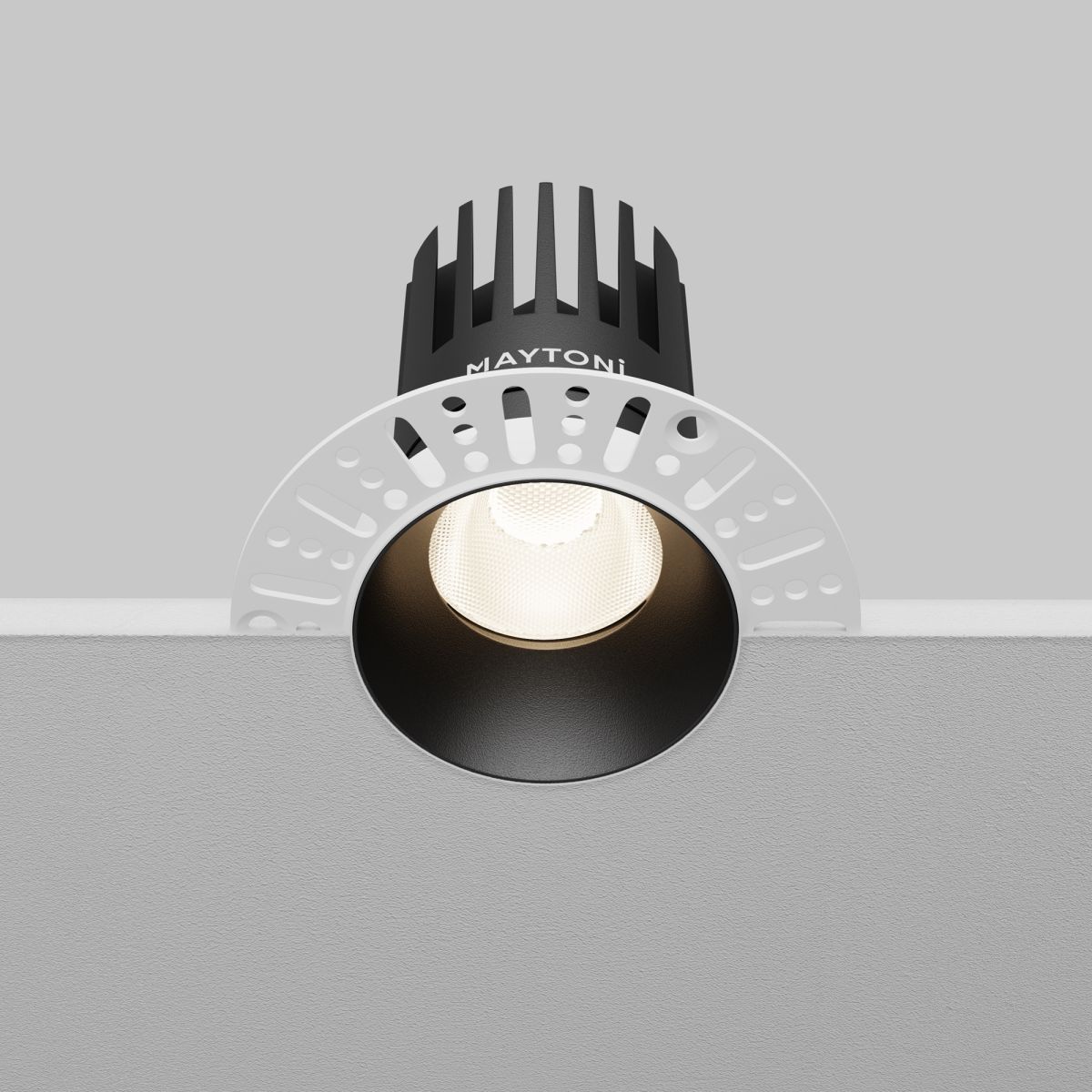 встраиваемый светильник maytoni dip dl121-15w-4k-trs-b