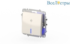 Переключатель с подсветкой ELBI Zena Vega 609-010200-210