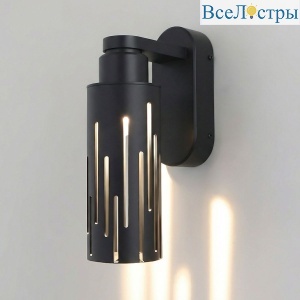 Уличный настенный светильник Elektrostandard Streak 35197/W черный 4690389219481 a072054
