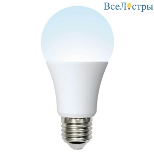 Лампа светодиодная (UL-00002381) Uniel E27 10W 4000K матовая LED-A60-10W/NW/E27/FR/12-24V PLO55WH