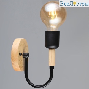 Бра Reluce 99960-0.2-01 BK+WOOD