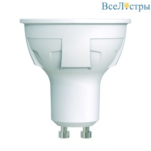 Лампа светодиодная Uniel LED-JCDR 6W/6500K/GU10/FR PLP01WH UL-00011020