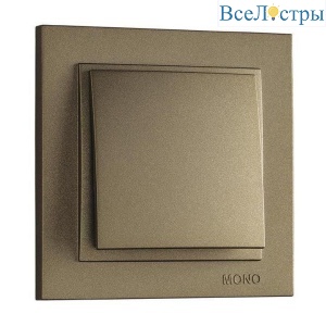 Выключатель Mono Electric Despina одноклавишный бронза 102-232325-100