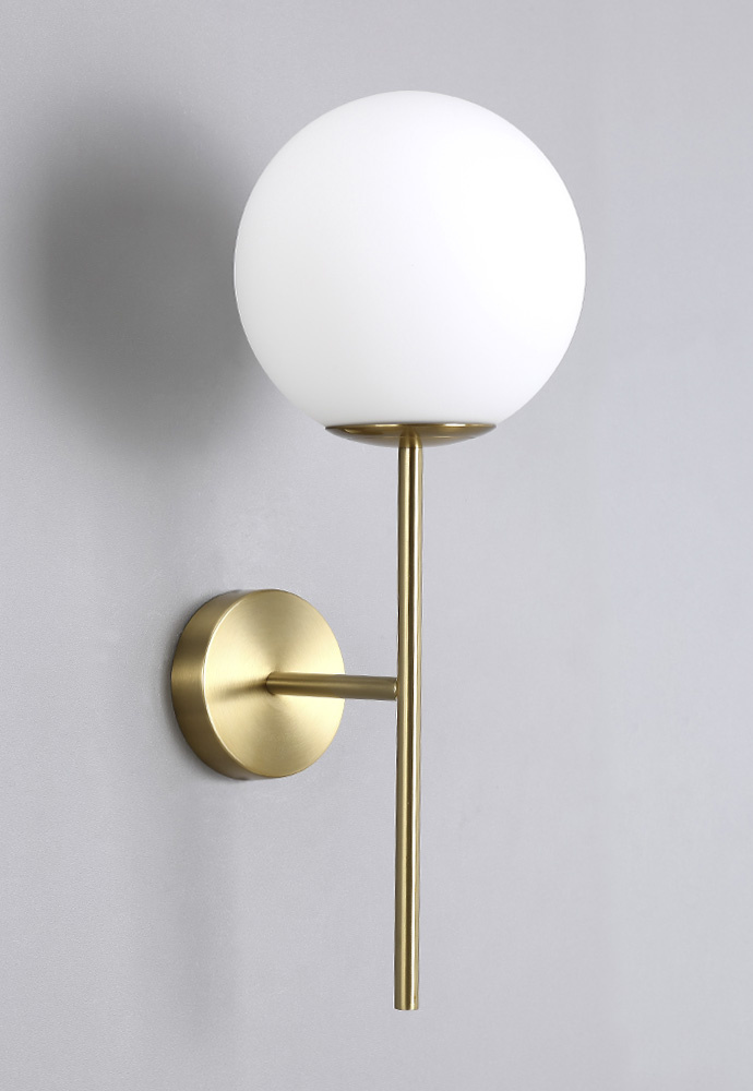 бра crystal lux feliz ap1 bronze/white