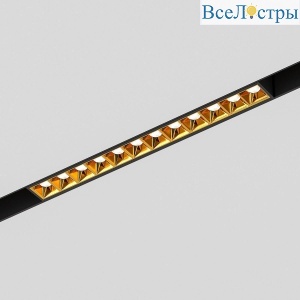 Трековый светодиодный светильник Elektrostandard Slim Magnetic Artas 85103/01 черный/золото a064529