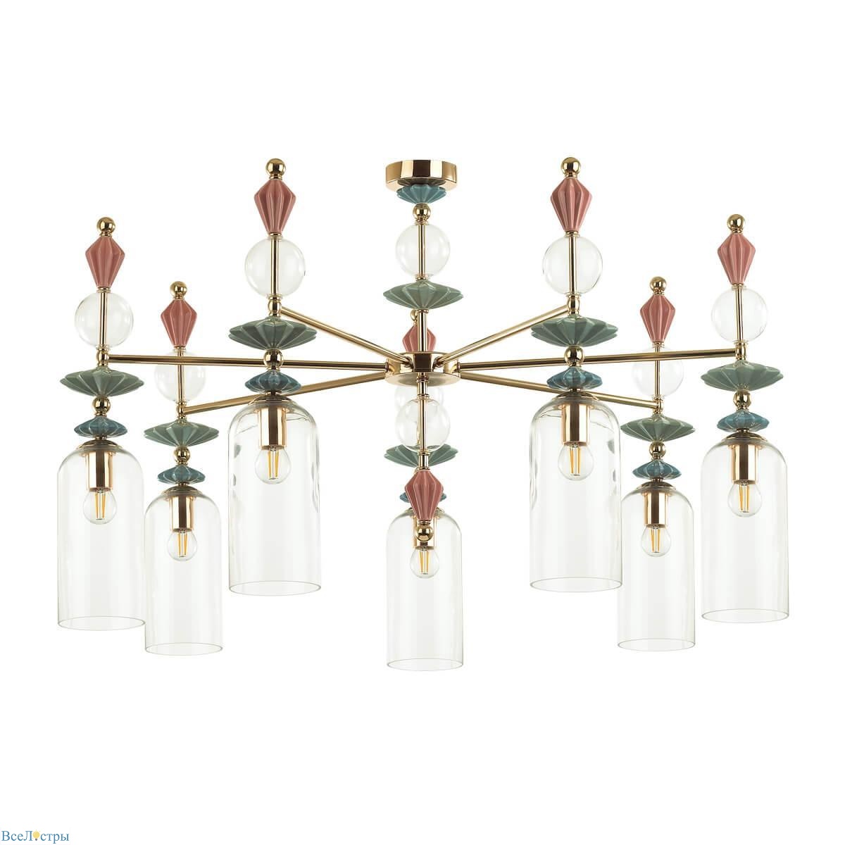 подвесная люстра odeon light classic bizet 4855/7c