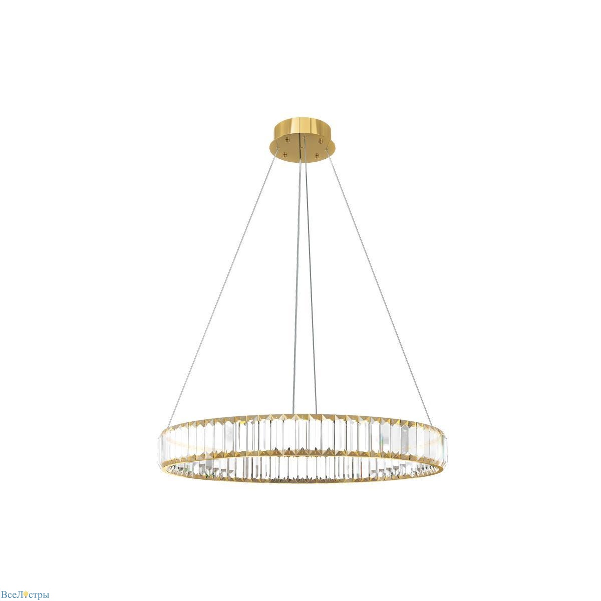 подвесной светодиодный светильник loft it crystal ring 10135/600 gold