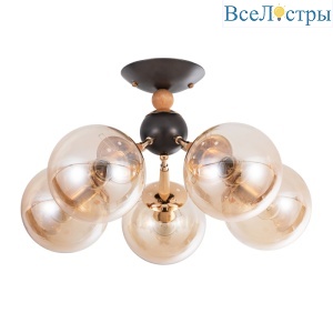 Потолочная люстра Arte Lamp Boston A4485PL-5BK