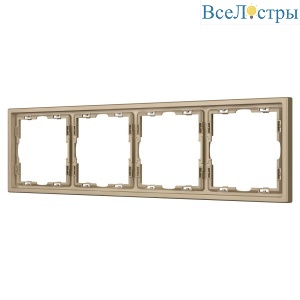 Рамка пластиковая Arlight FRM-NOBE-SFPL-4-GD 054225