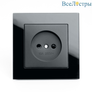 Розетка 1-местная б/з с защитной шторкой Stekker Катрин 39512