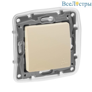 Переключатель одноклавишный Legrand Etika 10A 250V слоновая кость 672300