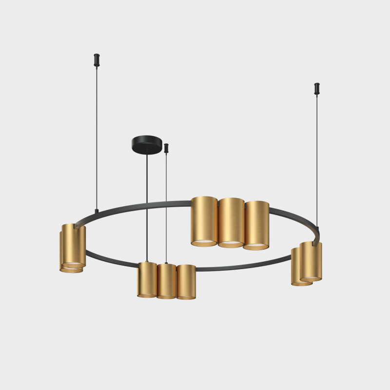 подвесная люстра denkirs orbit dk4065-bk+sg