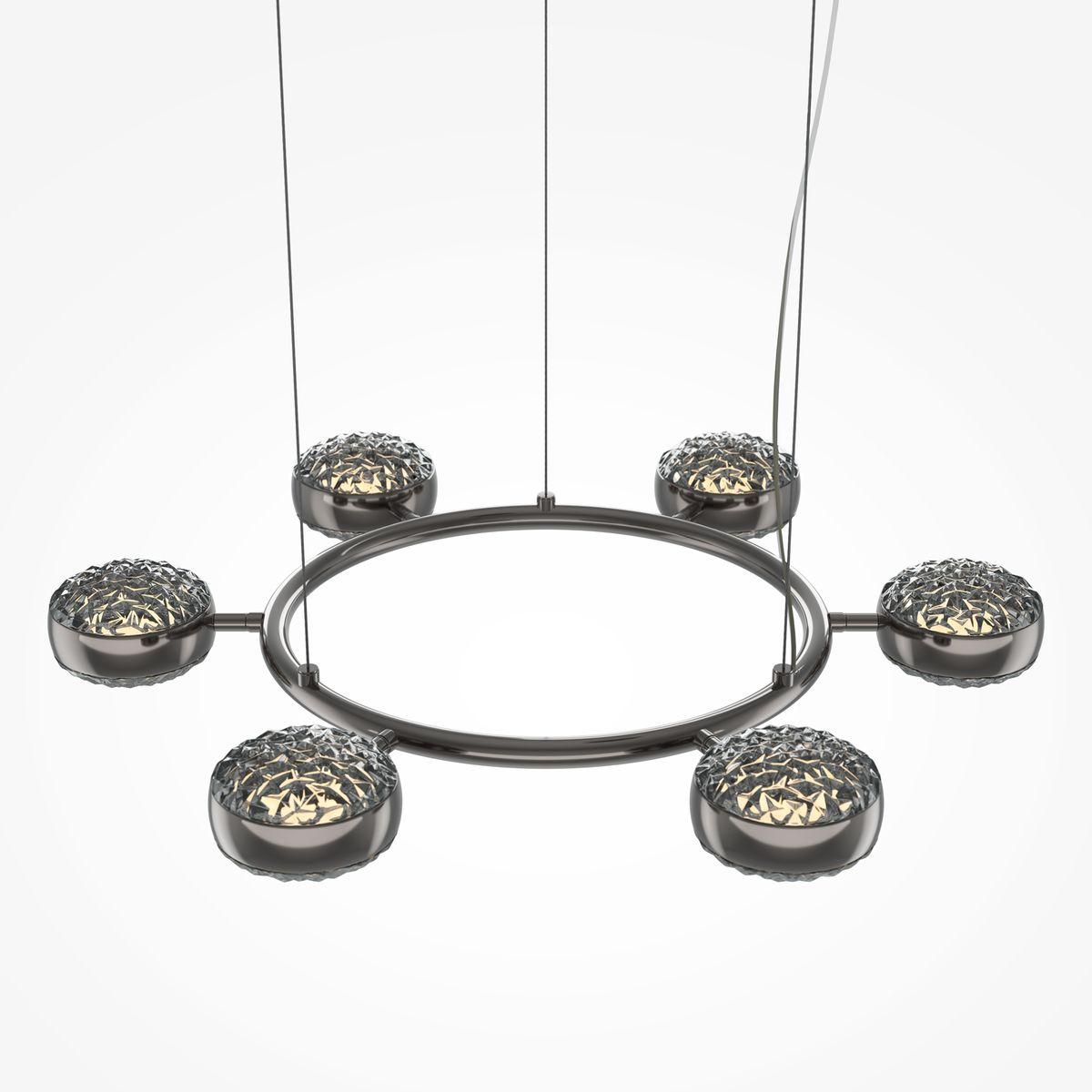 подвесная светодиодная люстра maytoni mind mod299pl-l60bc3k