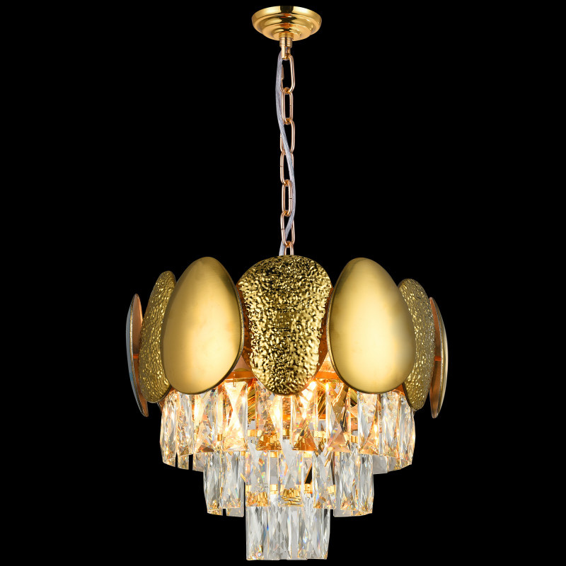 потолочная люстра natali kovaltseva chic 81437/6c gold