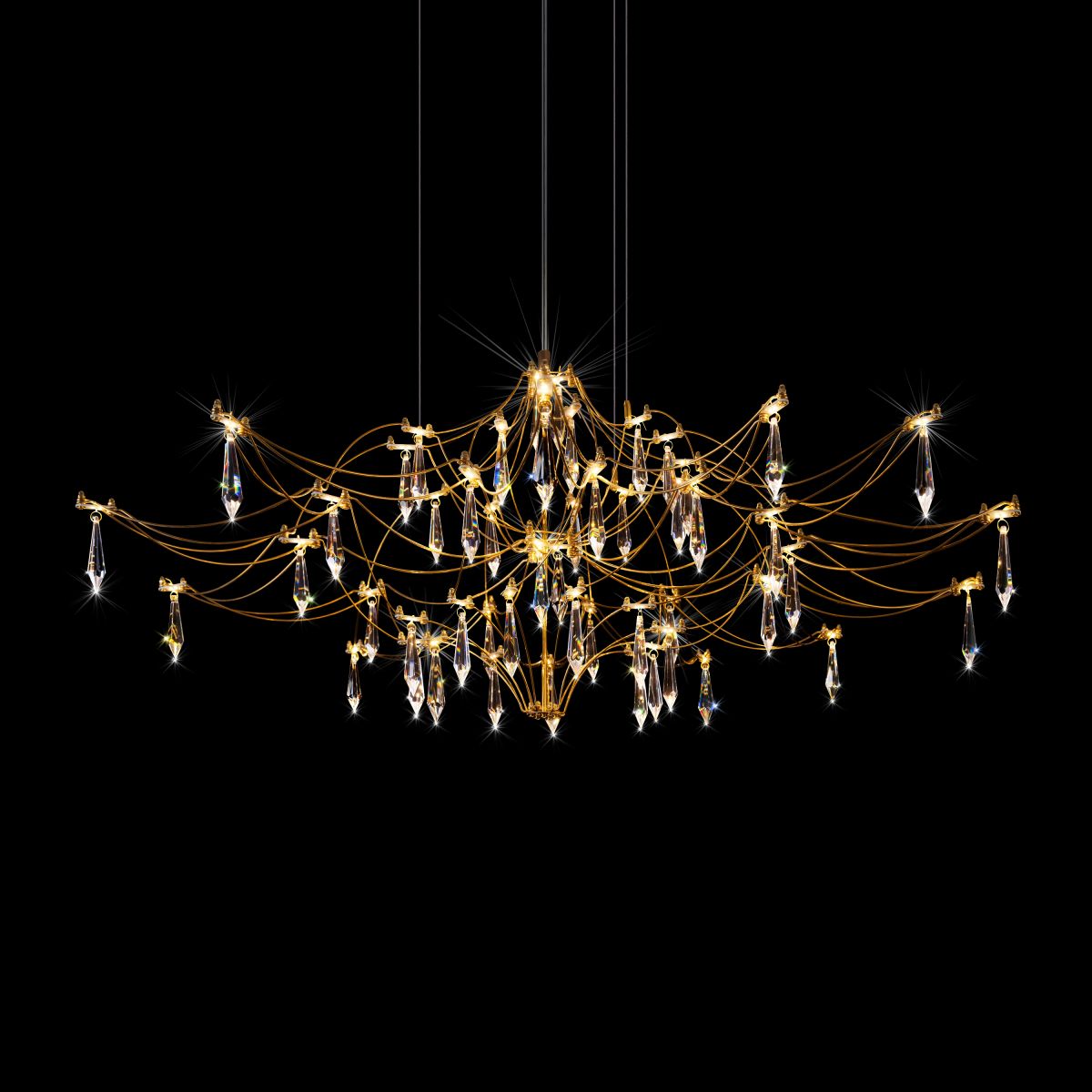 подвесная люстра loft it mira 10587/1000 gold asfour