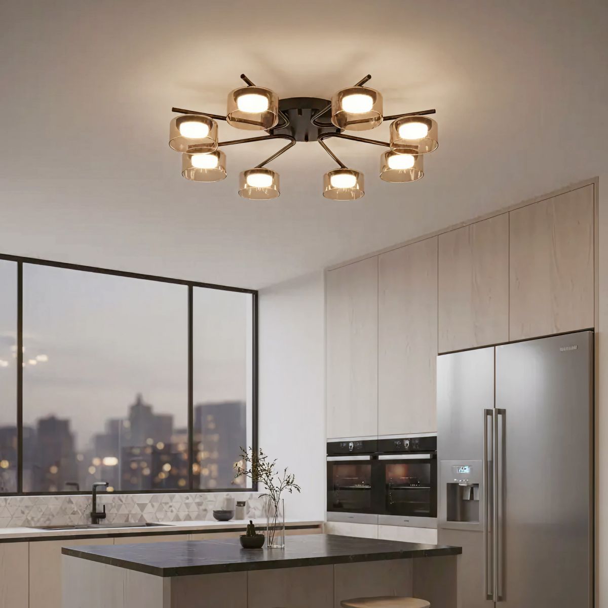 потолочная люстра citilux espace cl243181